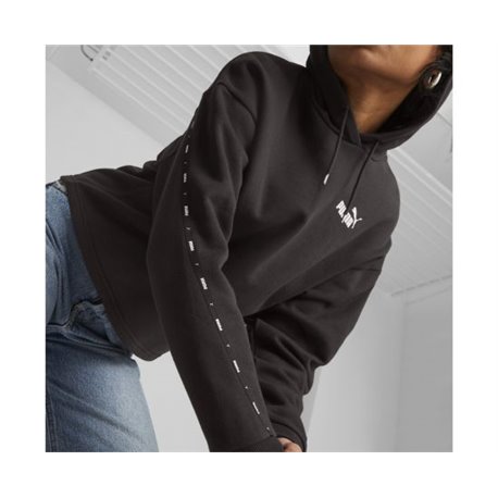 Womens crop   hoodie Puma Essentials tape