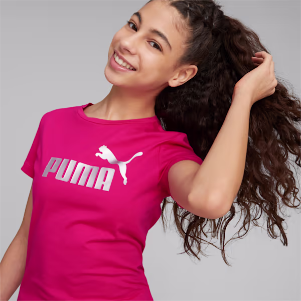 PUMA ESSENTIALS GIRLS LOGO TEE