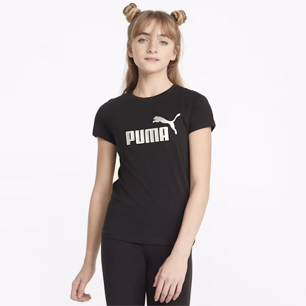 PUMA ESSENTIALS GIRLS LOGO TEE