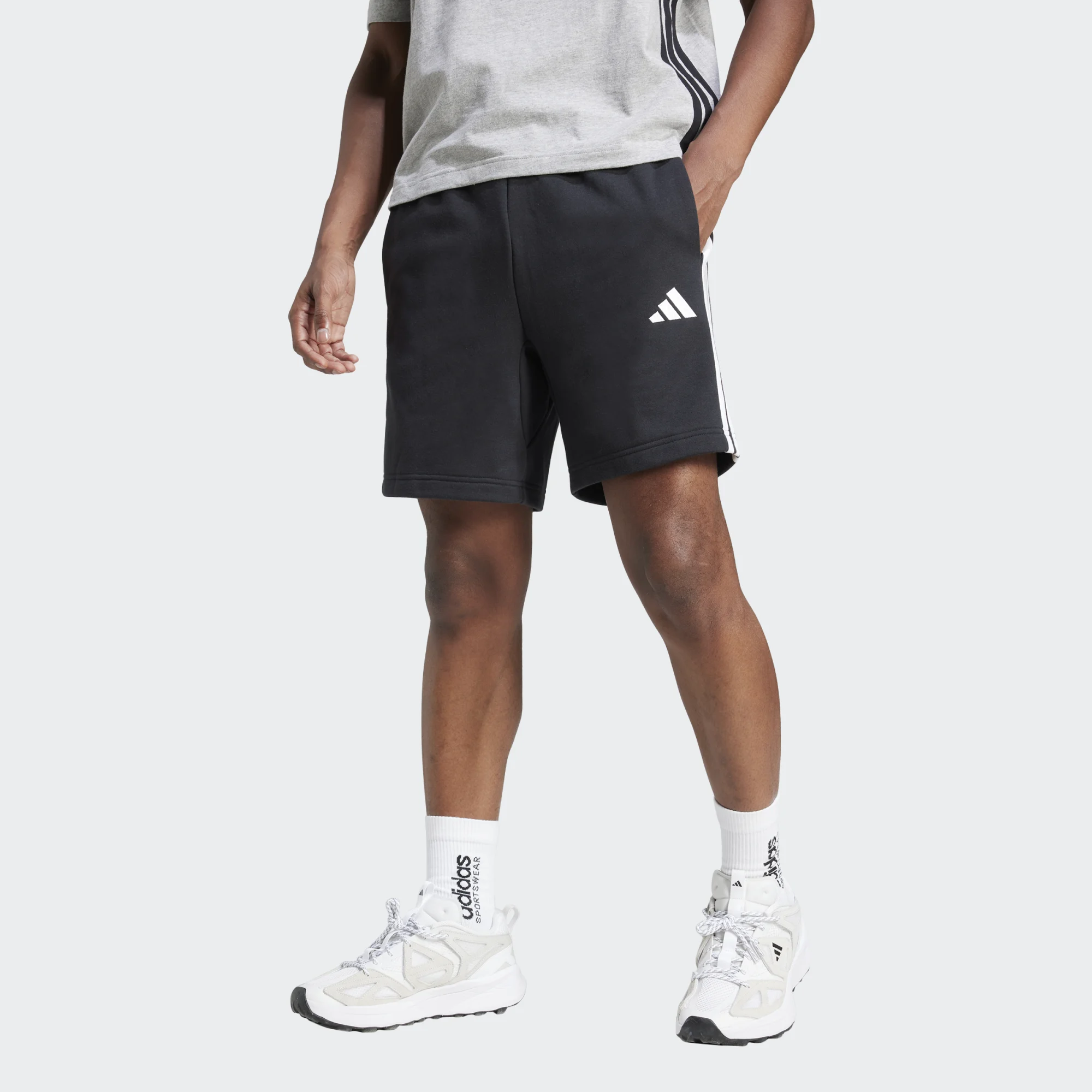 ADIDAS 3 Stripes French Terry short mens