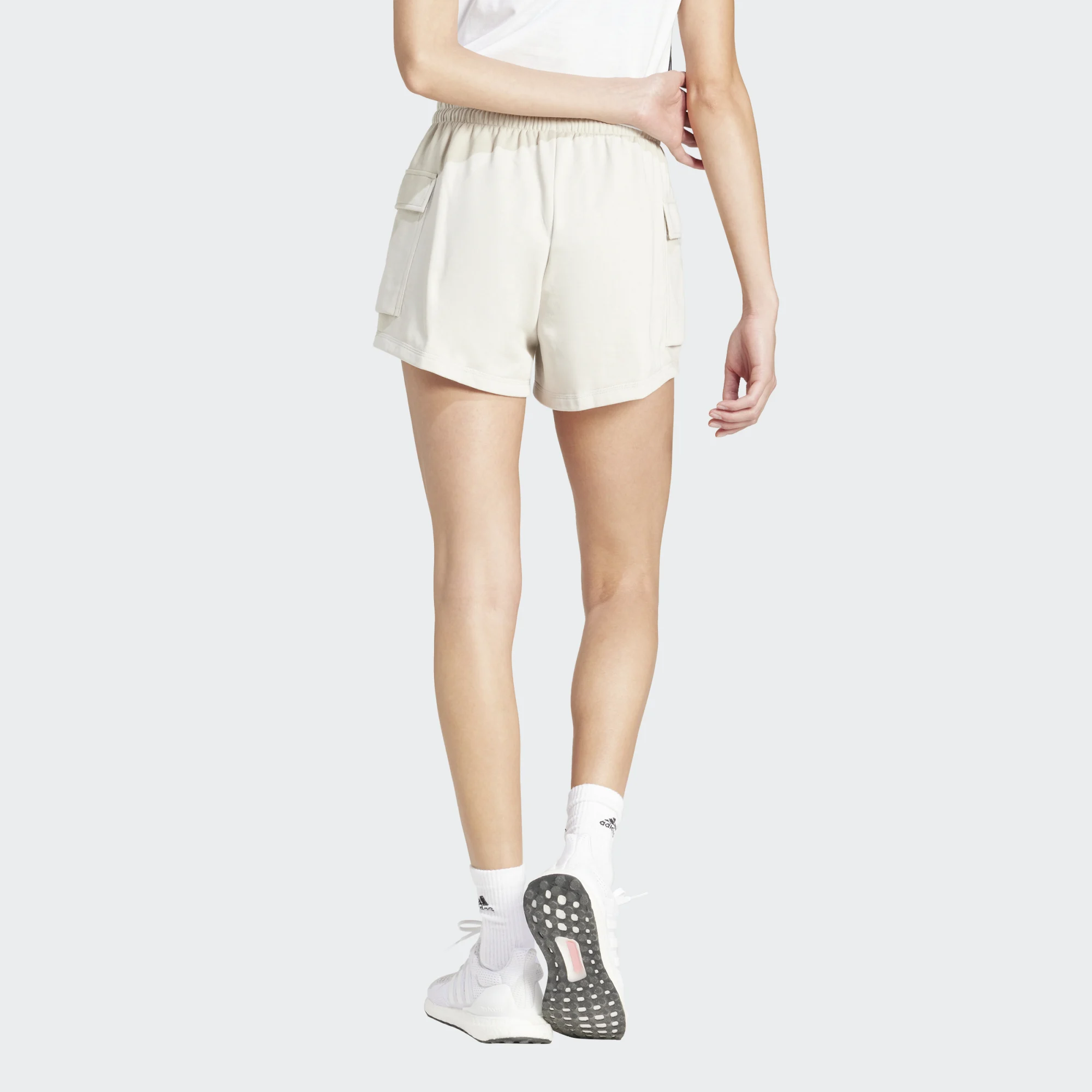 ADIDAS small logo french terry cargo short