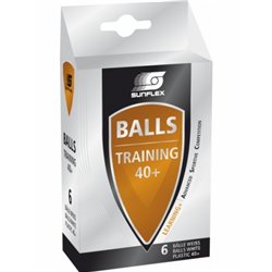 Ping Pong Balls  Sunflex Training PVC 6 pieces