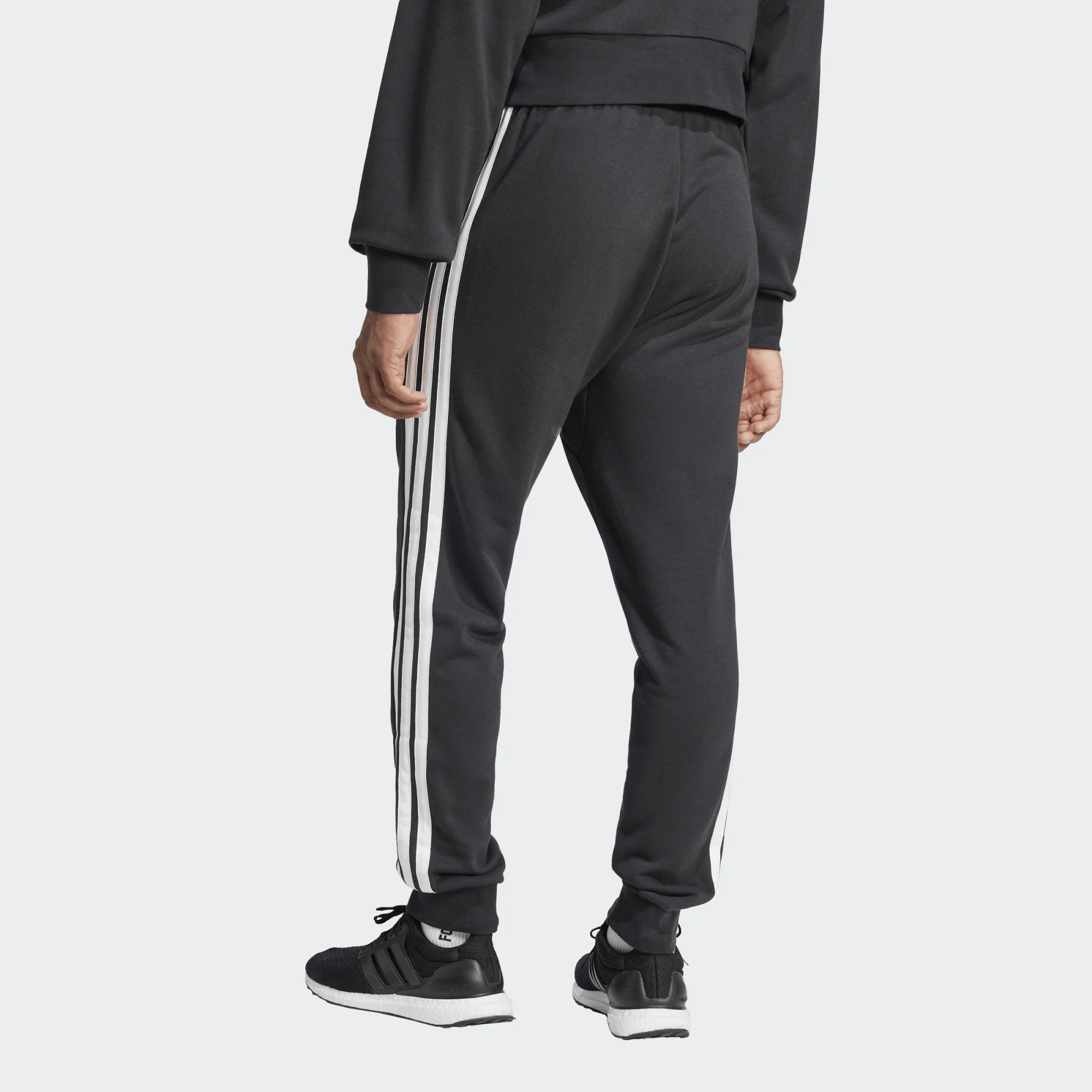 ADIDAS 3 stripes french terry ανδρική φόρμα παντελόνι