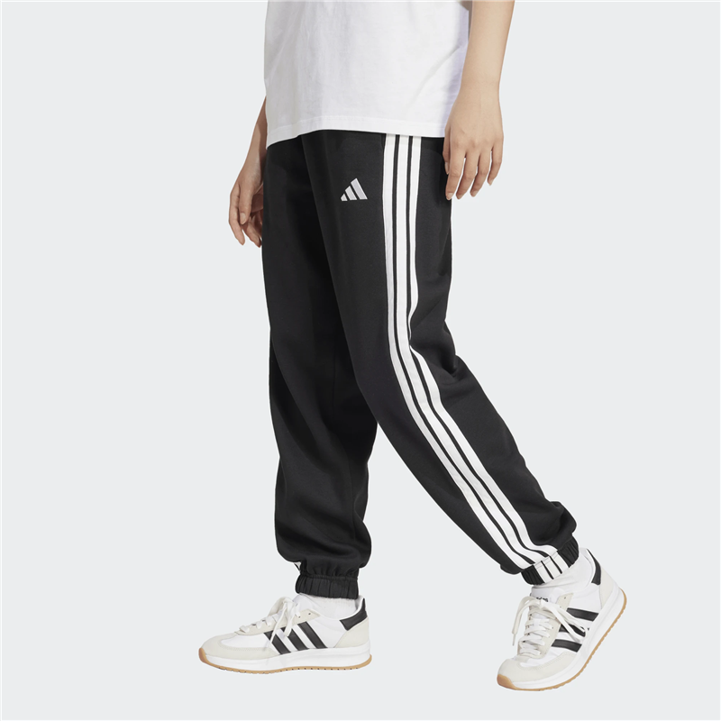 ADIDAS 3-stripes fleece loose fit womens pant