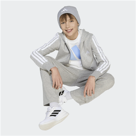ADIDAS 3 Stripes fleece kids zip hoodie
