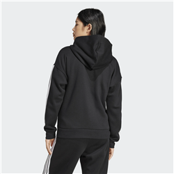 ADIDAS 3 Stripes fleece γυναικεία ζακέτα με κουκούλα