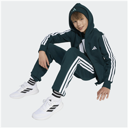 ADIDAS 3 Stripes fleece ζακέτα με κουκούλα για παιδιά