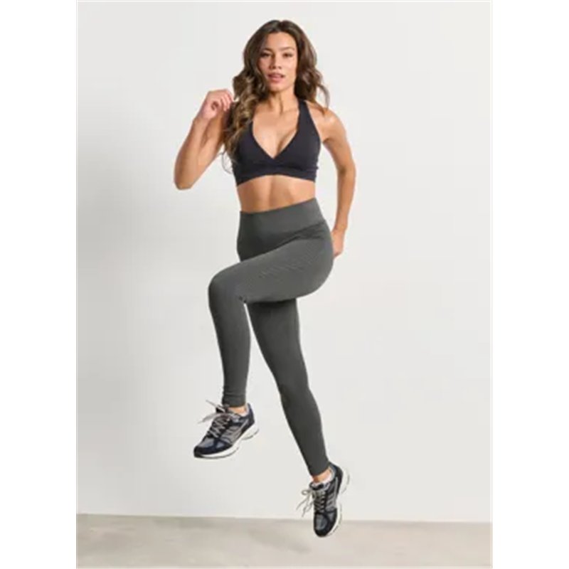 Women's high-waisted seamless leggings with thermal lining