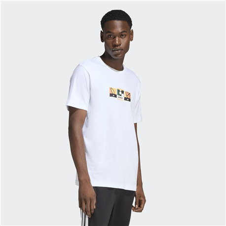 ADIDAS MEMORIES OF SPORTS STAMPS GRAPHIC T-SHIRT