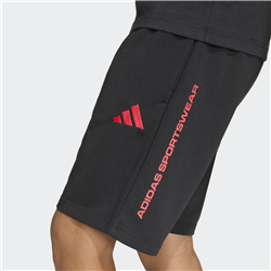 ADIDAS BOYS FRENCH TERRY SLOGAN SHORTS