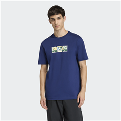 ADIDAS MEMORIES OF SPORTS STAMPS GRAPHIC T-SHIRT