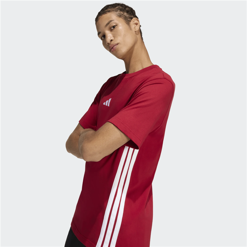 ADIDAS THREE STRIPES SINGLE JERSEY TEE