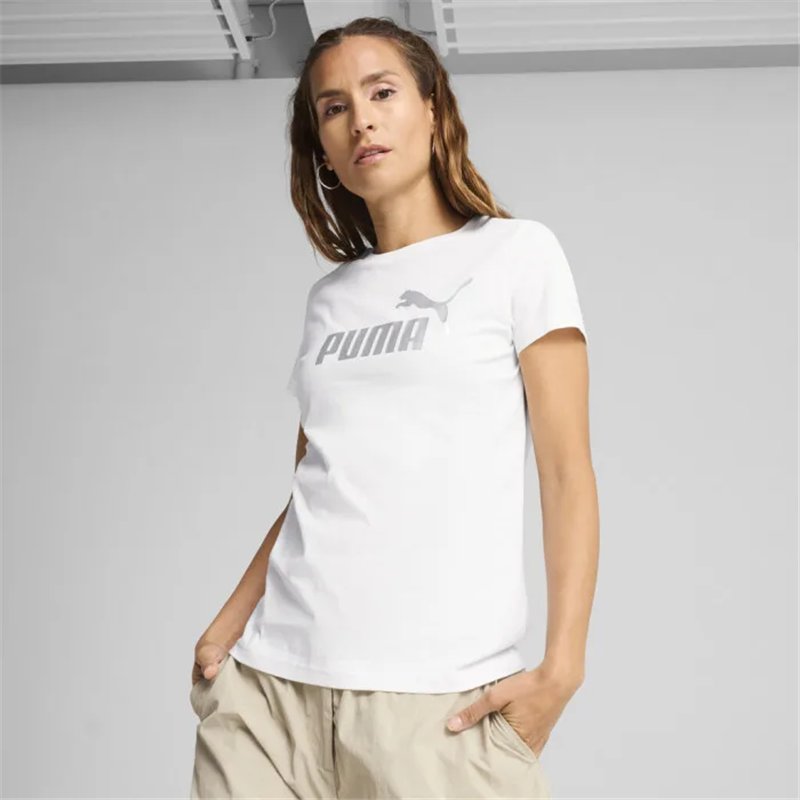 PUMA ESSENTIALS METALLIC LOGO womens t-shirt