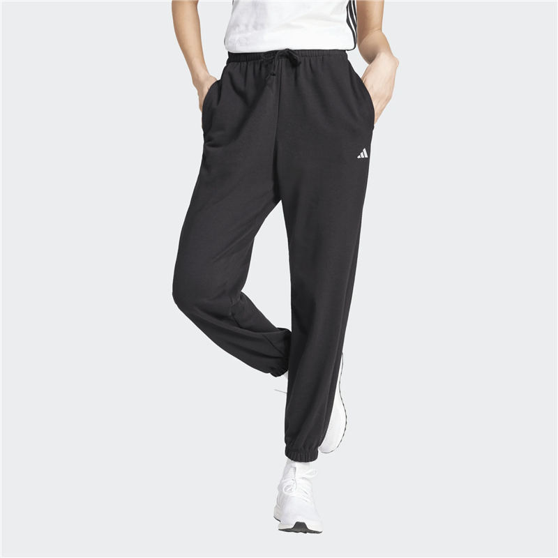 ADIDAS ESS womens small logo french terry cuffed  pants
