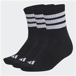 ADIDAS 3Stripes cushioned κάλτσες μεσαίου ύψους (3 ζεύγη )