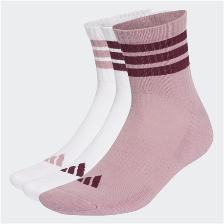 ADIDAS 3Stripes cushioned κάλτσες μεσαίου ύψους (3 ζεύγη )
