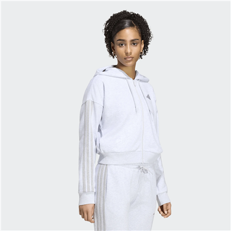 ADIDAS ESENTIALS 3 Stripes ζακέτα με κουκούλα