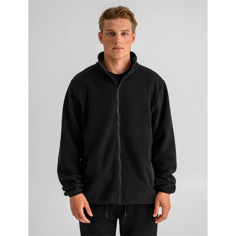 BODYTALK Ανδρική fleece ζακέτα με ψηλό γιακά