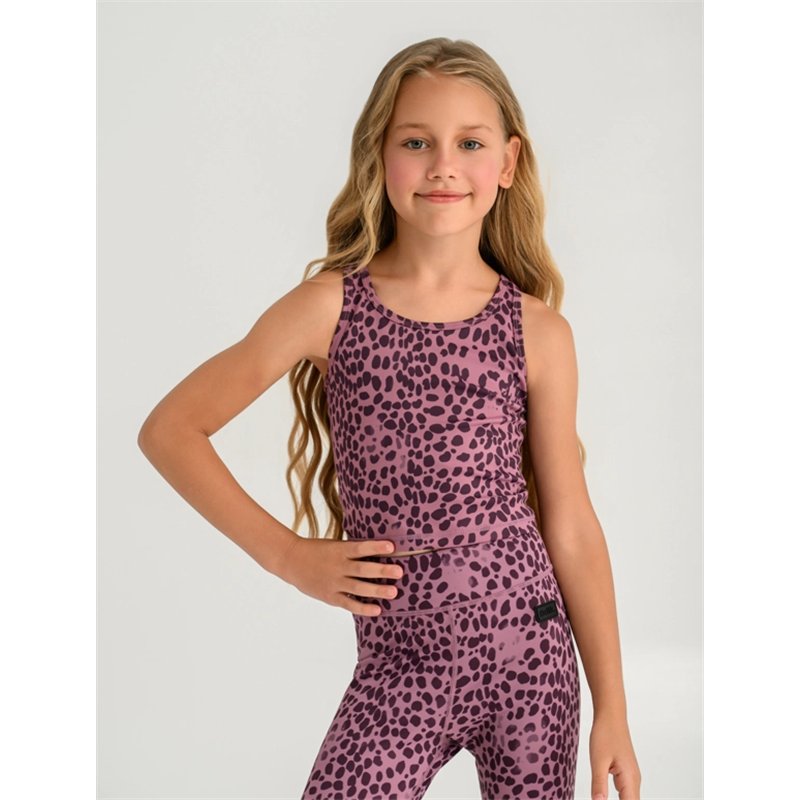 BODYTALK Παιδικό αθλητικό κροπ τοπ με animal print για κορίτσια