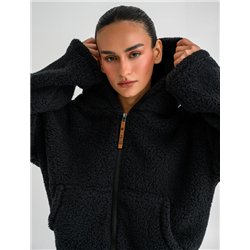 Women s teddy jacket with hood