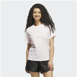 ADIDAS Satin-Filled logo graphic t-shirt